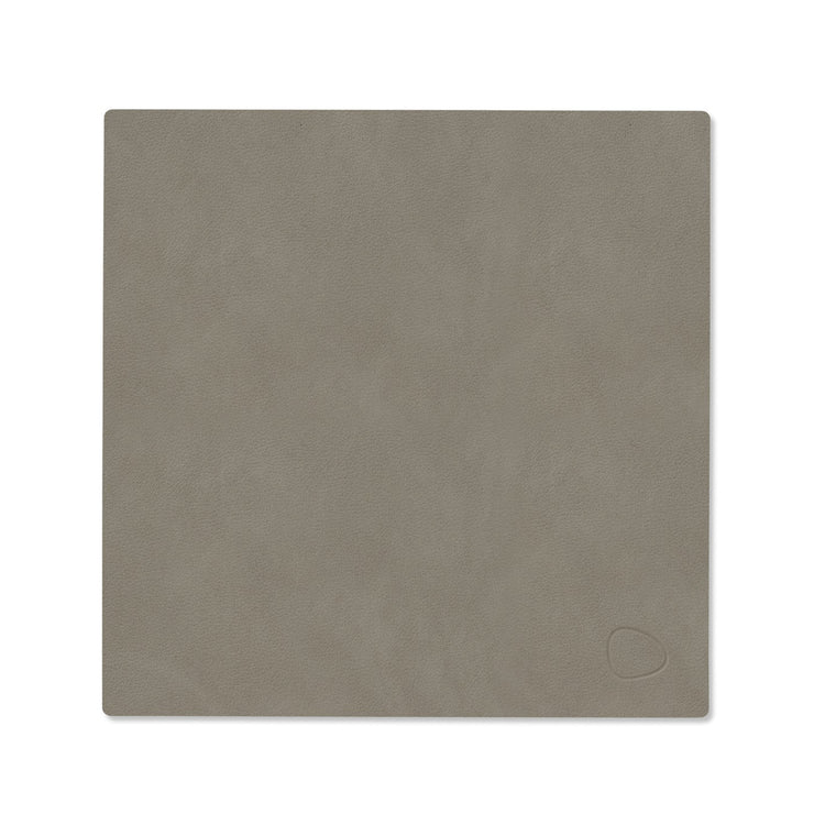 LIND DNA recycled leather colour swatch sample in Flint grey for sustainable designer homewares.