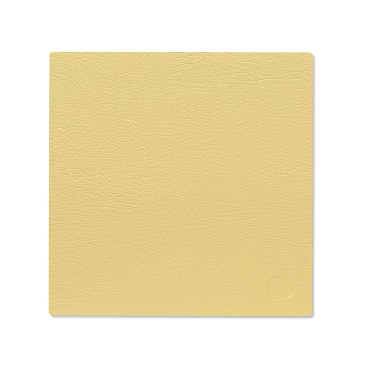 LIND DNA recycled leather colour swatch sample in Gold for sustainable designer homewares.