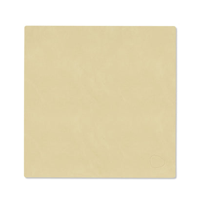 LIND DNA recycled leather colour swatch sample in Lemon sorbet for sustainable designer homewares.