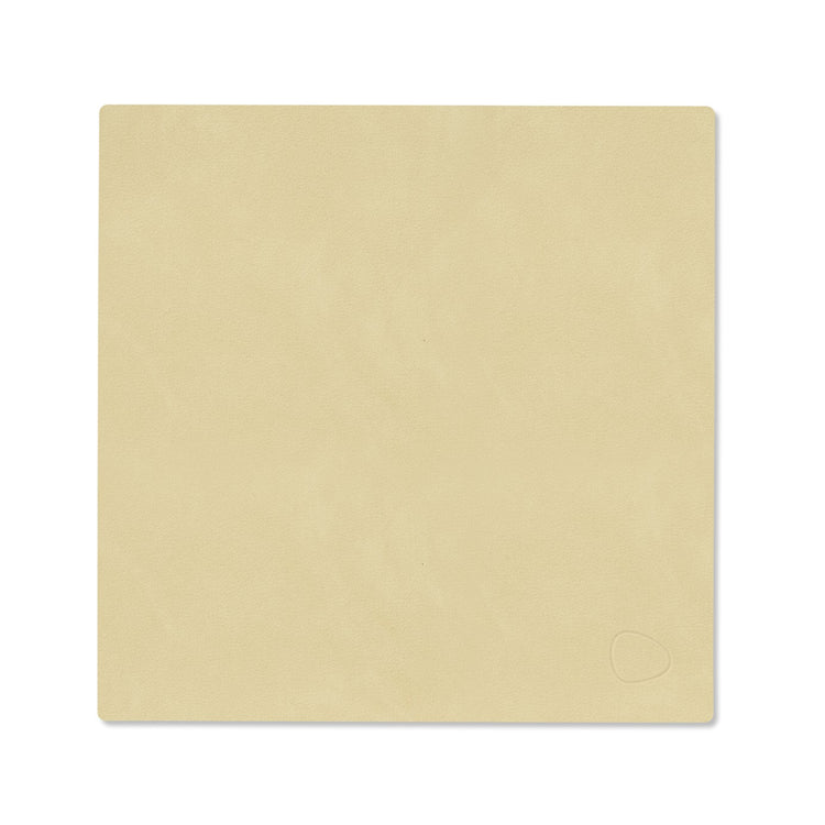 LIND DNA recycled leather colour swatch sample in Lemon sorbet for sustainable designer homewares.