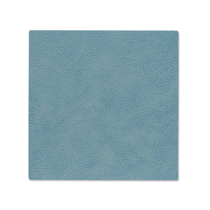 LIND DNA recycled leather colour swatch sample in Light blue for sustainable designer homewares.