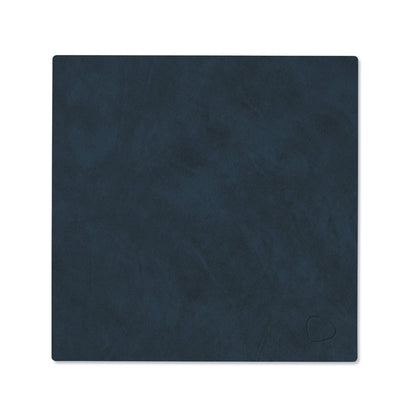 LIND DNA recycled leather colour swatch sample in Midnight blue for sustainable designer homewares.