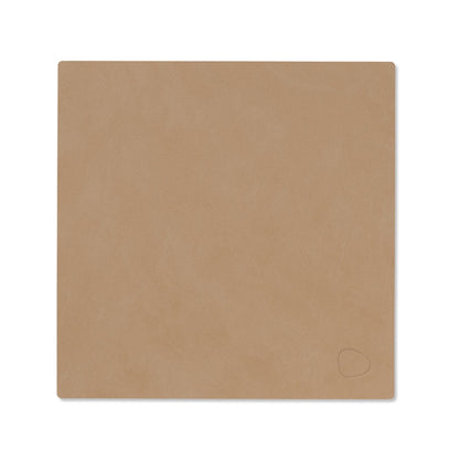 LIND DNA recycled leather colour swatch sample in Nougat for sustainable designer homewares.