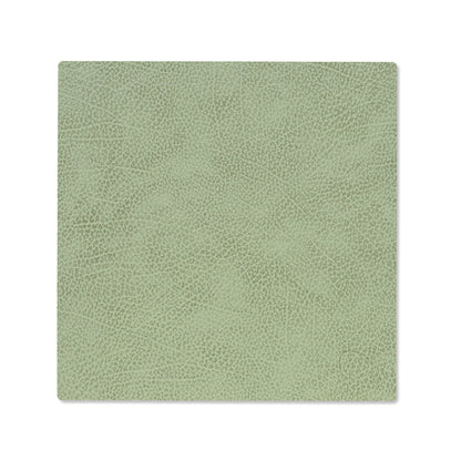 LIND DNA recycled leather colour swatch sample in Olive green for sustainable designer homewares.