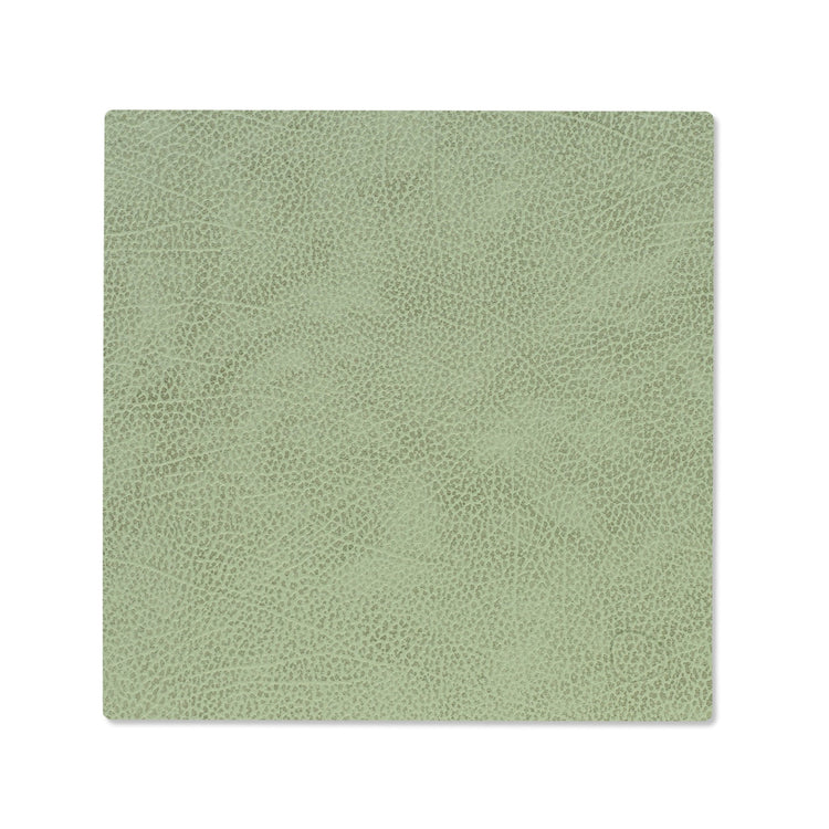 LIND DNA recycled leather colour swatch sample in Olive green for sustainable designer homewares.
