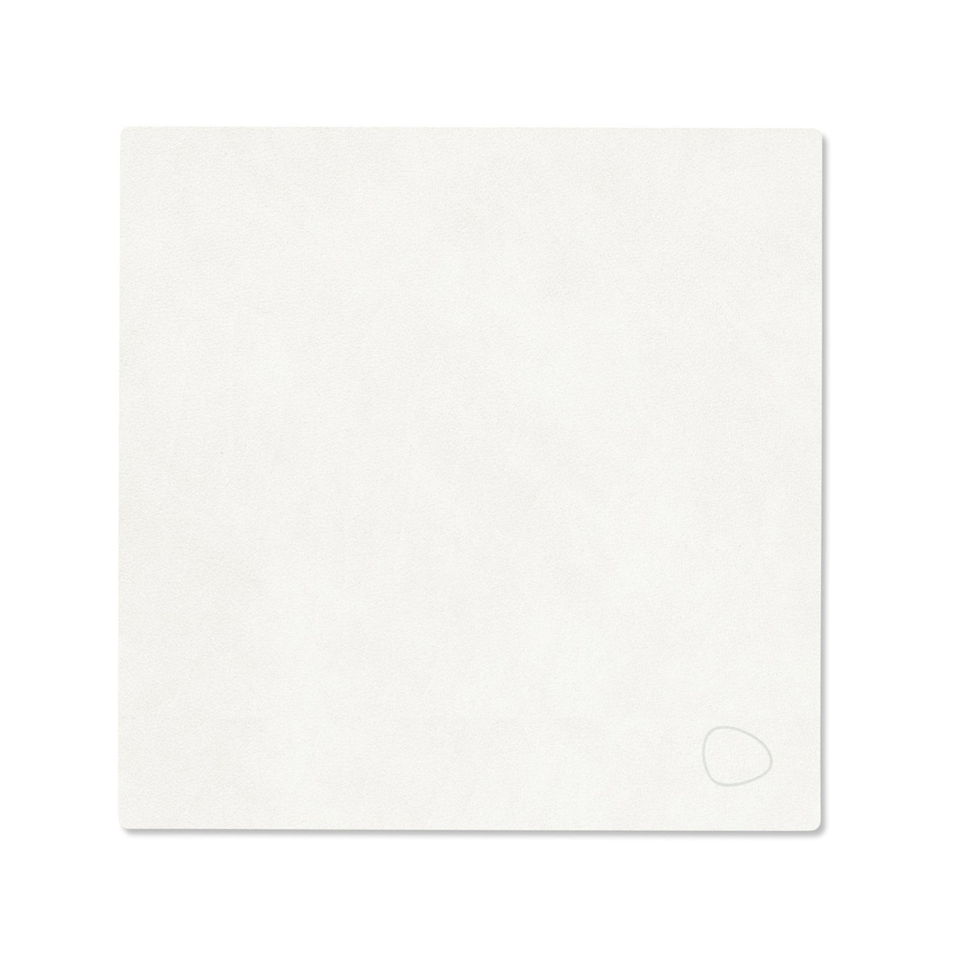 LIND DNA recycled leather colour swatch sample in Pure white for sustainable designer homewares.