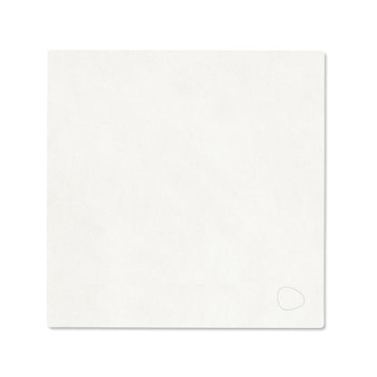 LIND DNA recycled leather colour swatch sample in Pure white for sustainable designer homewares.