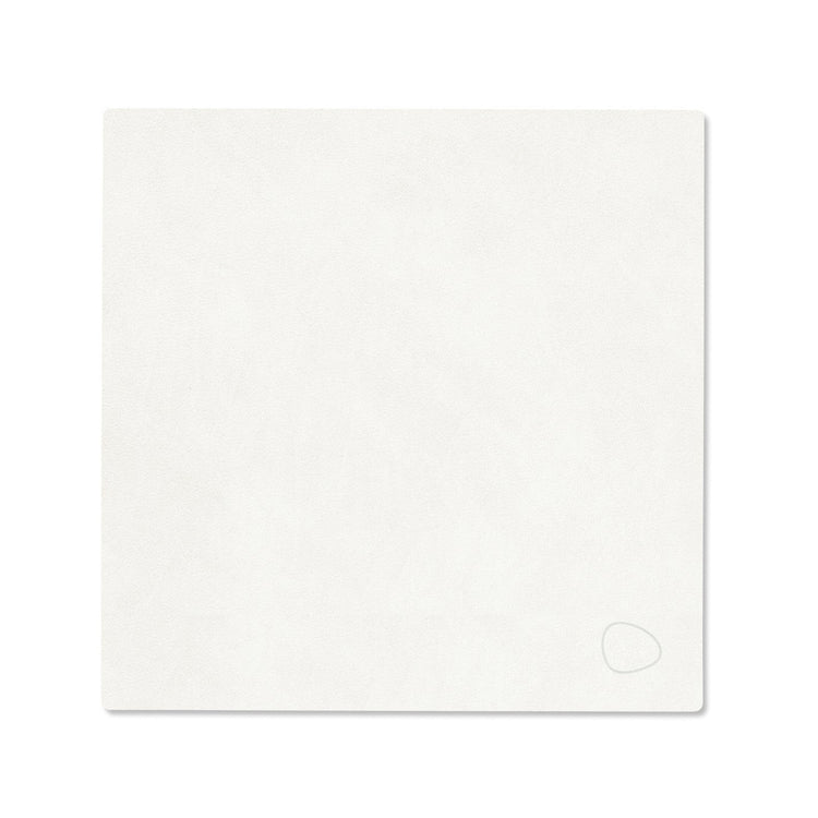 LIND DNA recycled leather colour swatch sample in Pure white for sustainable designer homewares.