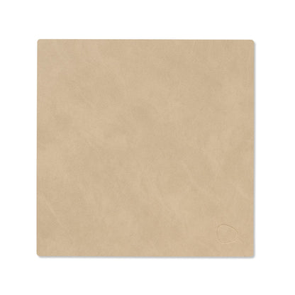 LIND DNA recycled leather colour swatch sample in sand for sustainable designer homewares.