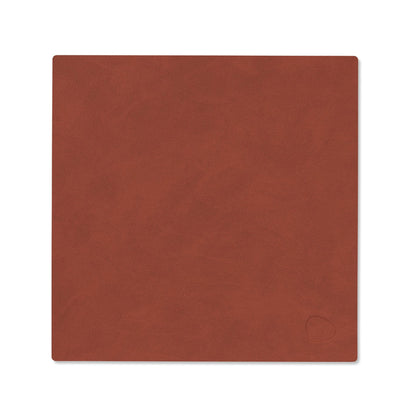 LIND DNA recycled leather colour swatch sample in Sienna for sustainable designer homewares.