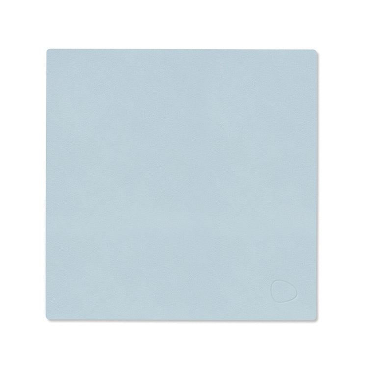 LIND DNA recycled leather colour swatch sample in Soft sky for sustainable designer homewares.