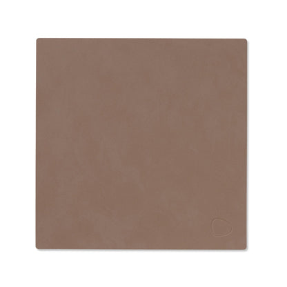 LIND DNA recycled leather colour swatch sample in Truffle for sustainable designer homewares.