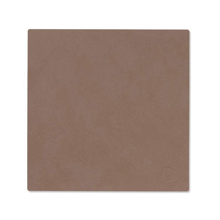 LIND DNA recycled leather colour swatch sample in Truffle for sustainable designer homewares.