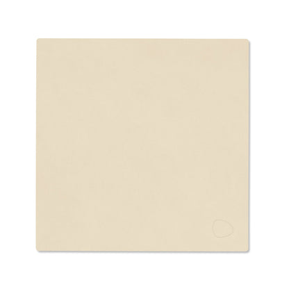LIND DNA recycled leather colour swatch sample in Vanilla for sustainable designer homewares.