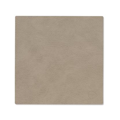 LIND DNA recycled leather colour swatch sample in Warm grey for sustainable designer homewares.