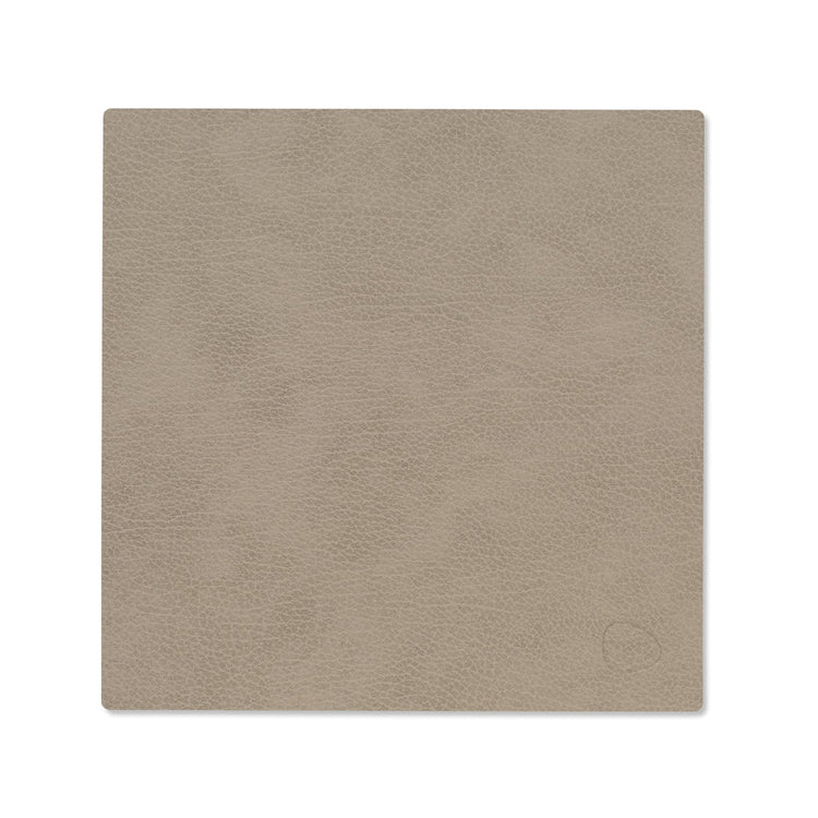 LIND DNA recycled leather colour swatch sample in Warm grey for sustainable designer homewares.