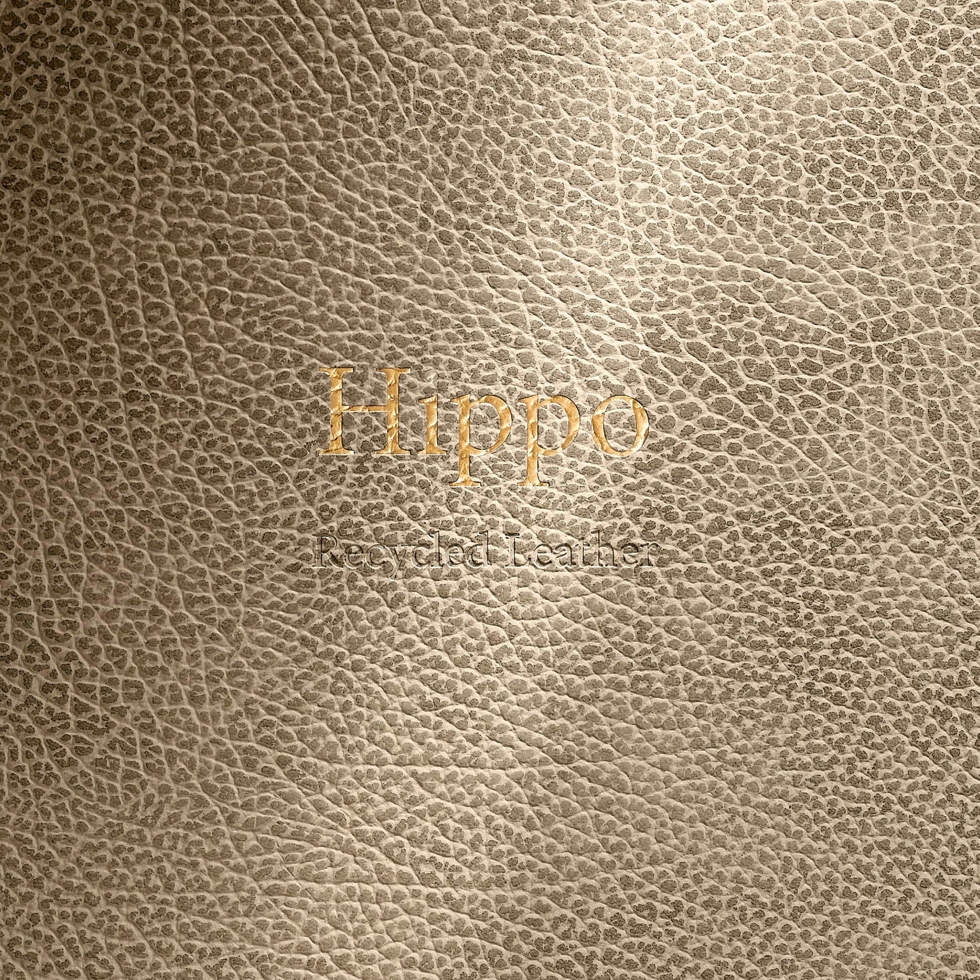 LIND DNA recycled leather texture swatch sample in Hippo finish for sustainable designer homewares.