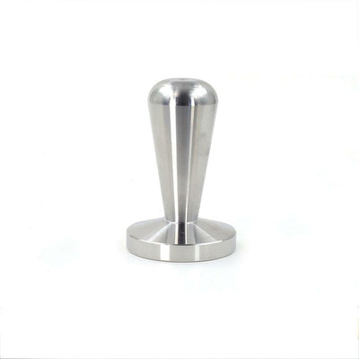 Pod Star solid stainless steel coffee tamper tool designed specifically for packing reusable Nespresso Vertuo capsules, shown upright on a white background.