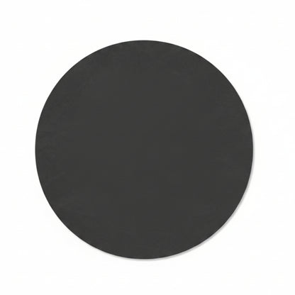 Circle recycled leather placemat featuring the signature LIND DNA Nupo texture.