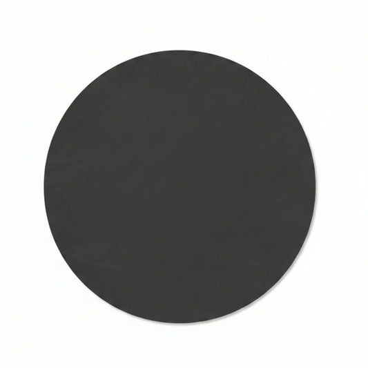 Circle recycled leather placemat featuring the signature LIND DNA Nupo texture.