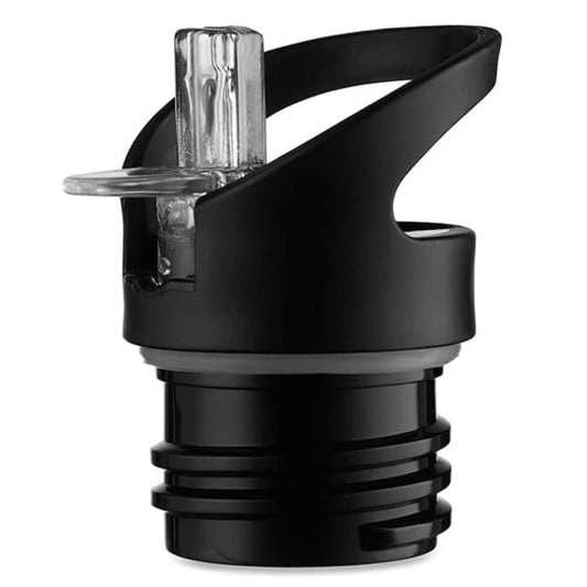 Simple and leak proof traditional Onya screw top, flip and flow drink bottle cap replacement providing unrestricted water flow on a white background.