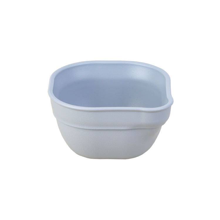 Single Re Play recycled plastic dip and pour bowl featuring an integrated pouring spout on a clean white background, available in Australia in grey.