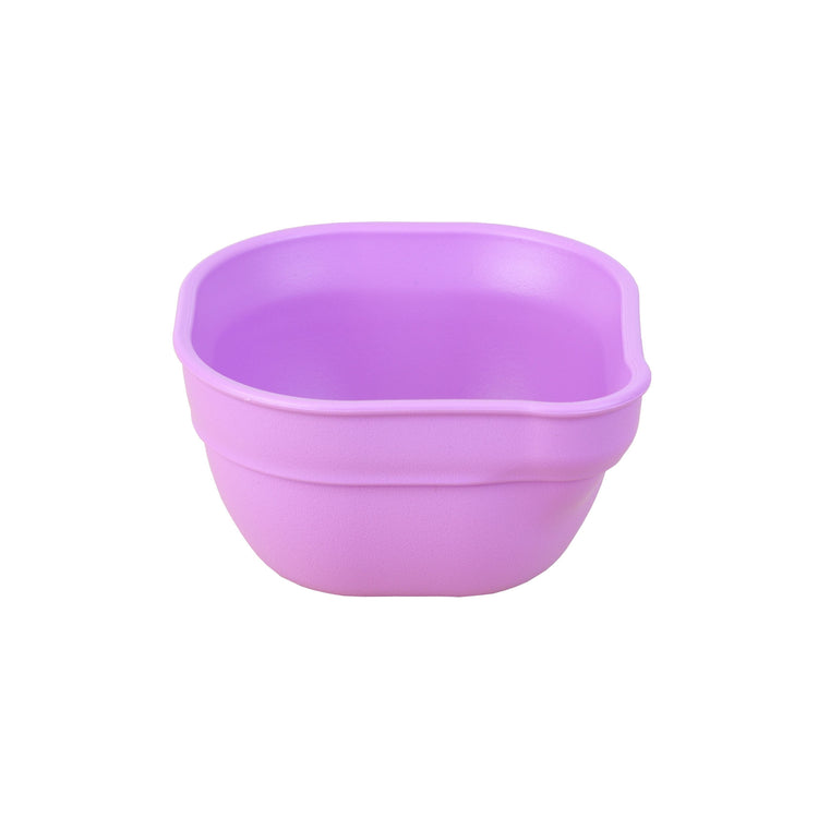 Single Re Play recycled plastic dip and pour bowl featuring an integrated pouring spout on a clean white background, available in Australia in purple.