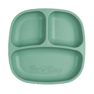 Re-Play Recycled Plastic Divided Plate | 3-Section Toddler Feeding Plate Australia