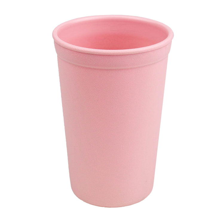 Single Re Play recycled plastic kids open top tumbler cup with a textured surface finish on a clean white background, available in Australia in Baby Pink.