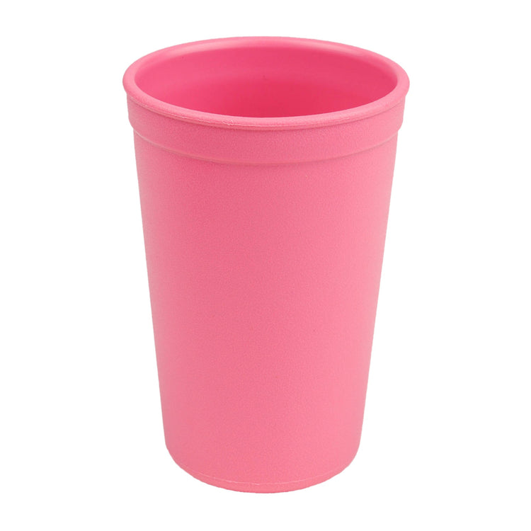 Single Re Play recycled plastic kids open top tumbler cup with a textured surface finish on a clean white background, available in Australia in Bright Pink