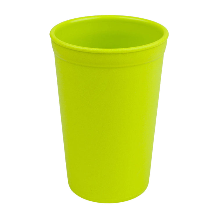Single Re Play recycled plastic kids open top tumbler cup with a textured surface finish on a clean white background, available in Australia in Green