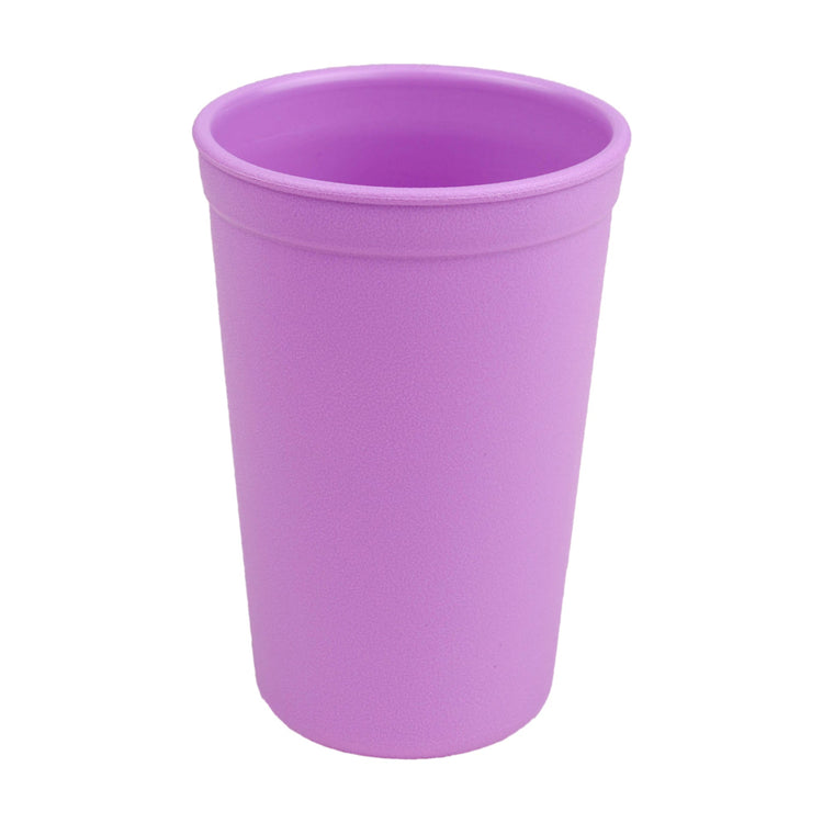 Single Re Play recycled plastic kids open top tumbler cup with a textured surface finish on a clean white background, available in Australia in Purple.