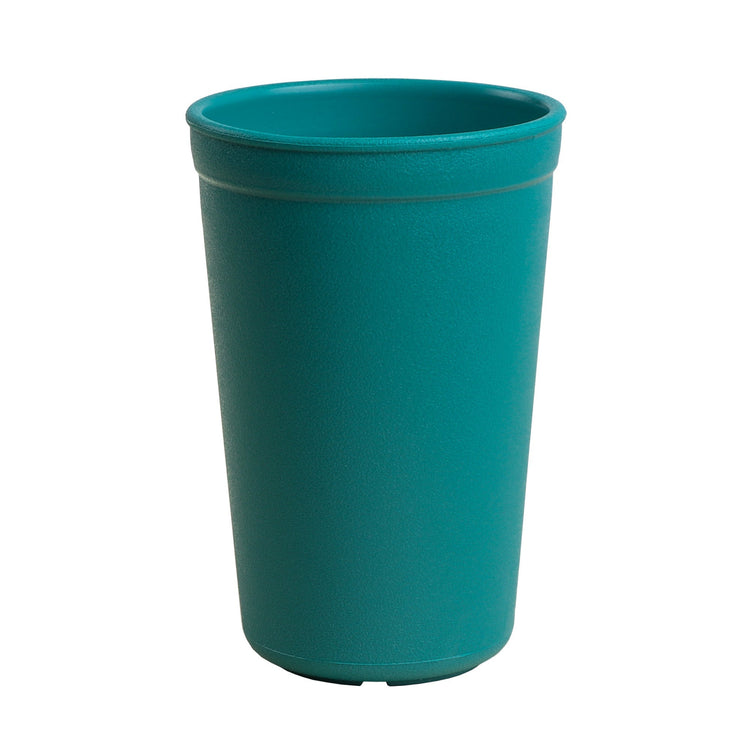 Single Re Play recycled plastic kids open top tumbler cup with a textured surface finish on a clean white background, available in Australia in Teal.
