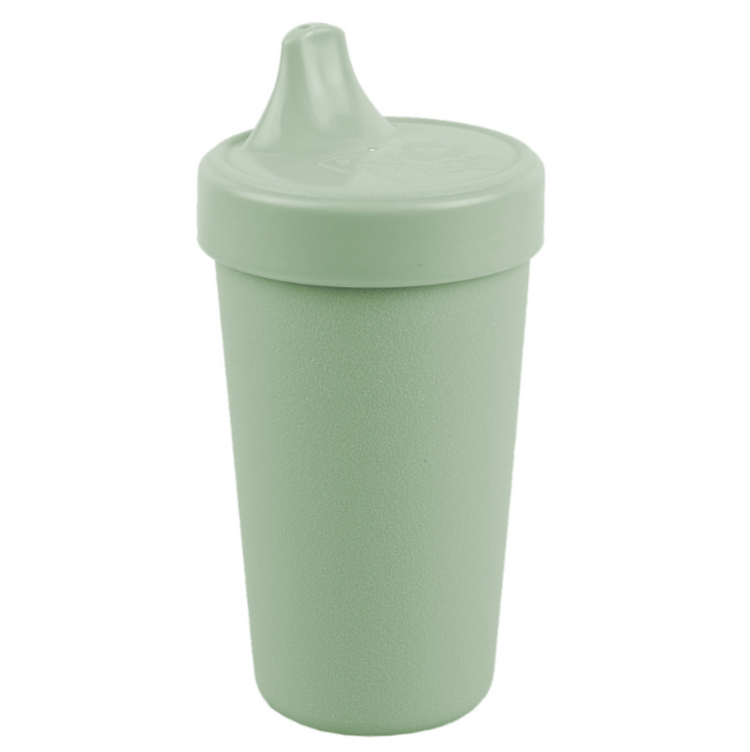 Re-Play recycled plastic drinking tumbler cup in sage, durable eco-friendly toddler cup available in Australia.