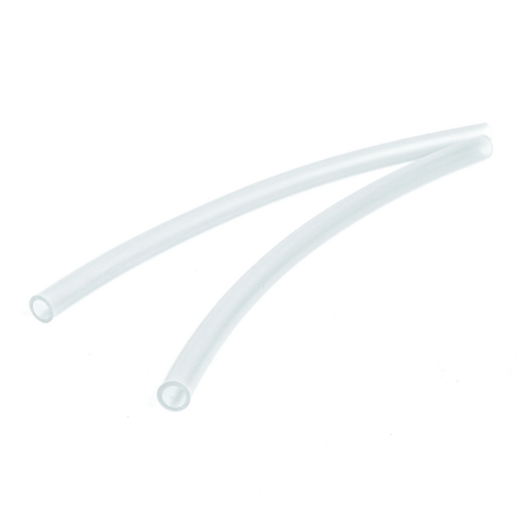Two single Re-Play replacement reusable silicone straw with a built in stopper ring on a clean white background, available in Australia in fog.