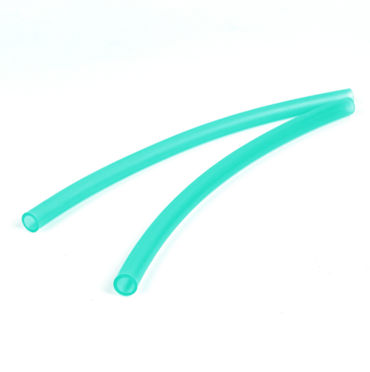 Single Re-Play replacement reusable silicone straw with a built in stopper ring on a clean white background, available in Australia in teal.