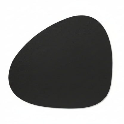 Curve recycled leather placemat featuring the signature LIND DNA Serene soft polished finish and subtle suede-like texture.