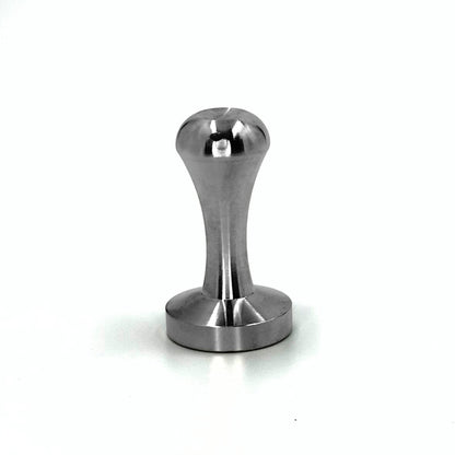 Durable stainless steel coffee packing tamper designed to compress coffee grounds evenly into Pod Star reusable capsules.