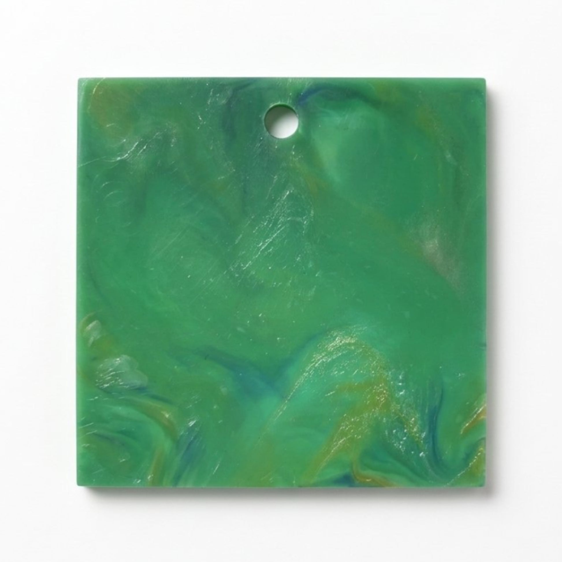 Colour and texture swatch for the Upcycler recycled plastic range in green.