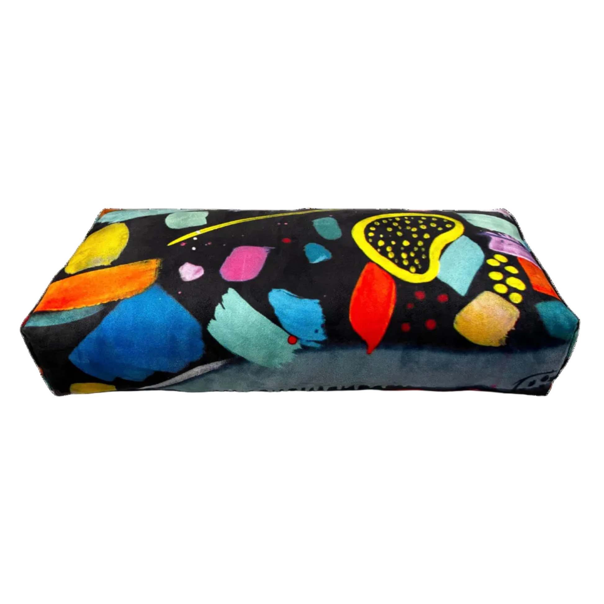 Wild Mingo premium yoga bolster in limited edition Wild One design. Recycled microsuede restorative prop in Australia.