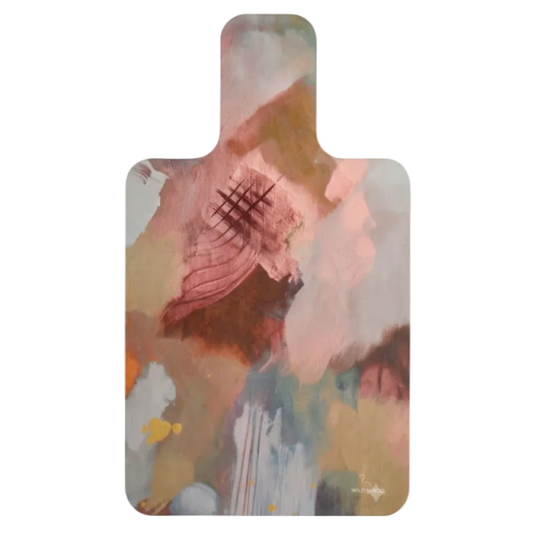 Wild Mingo microfibre suede reformer Pilates mat featuring the Nude printed artwork design, made in Australia.