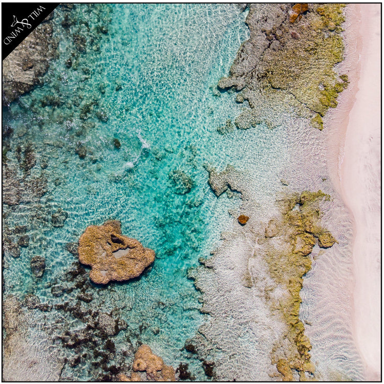Will & Wind Kalbarri beach towel featuring coastal photography. Sustainable sand free quick dry towel shipped Australia wide.
