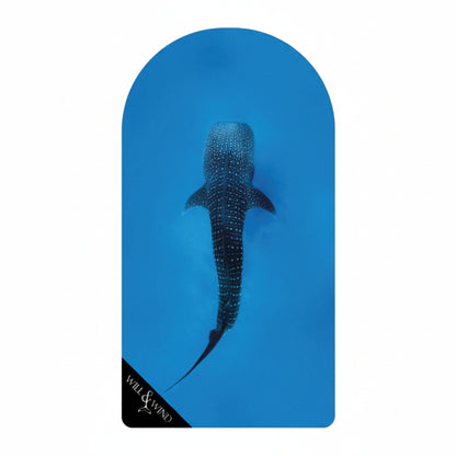 Will & Wind Whale Shark marine life photography car seat towel. Heavy duty quick dry recycled plastic seat cover.