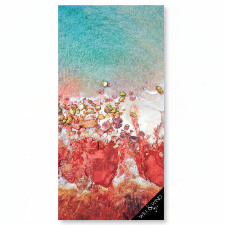 Will & Wind Cape York coastal photography towel. Lightweight compact travel towel, sustainable design shipped Australia wide.