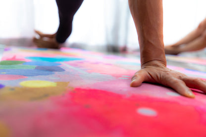 Wild Mingo Joy non-slip 100% recycled Yoga | Pilates | Workout mat being used in a yoga studio